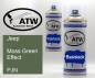 Preview: Jeep, Moss Green Effect, PJN: 400ml Sprühdose + 400ml Klarlack - Set, von ATW Autoteile West.